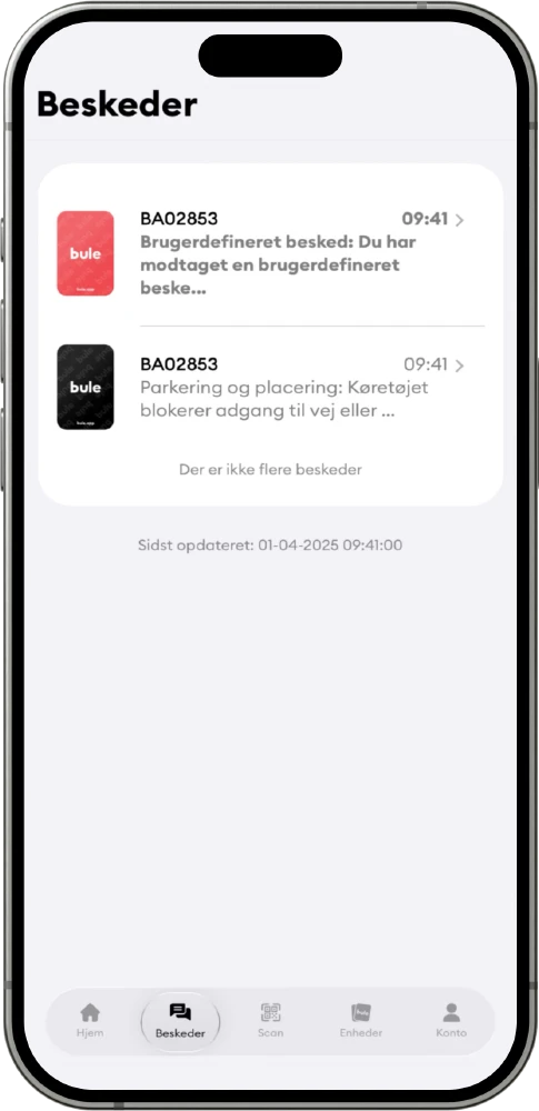 Bule app screen 1