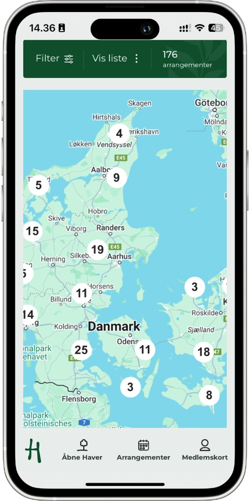 Haveselskabet events map