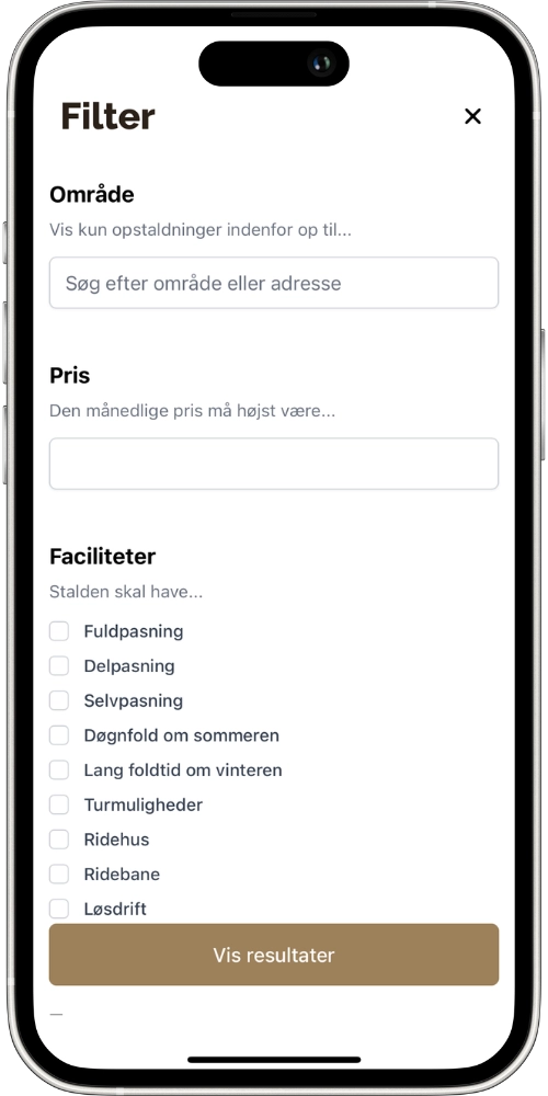 Horsebnb filter screen