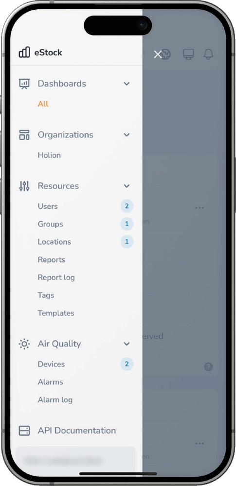 Lindcom app screen 1