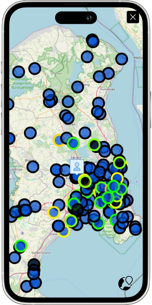 Orderstep app map view