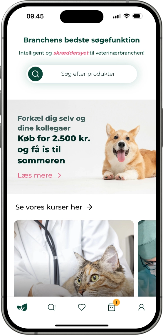 Vetnordic app shown on a phone